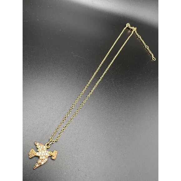 J. Crew Brass Crystal Bird Necklace - Picture 4 of 6